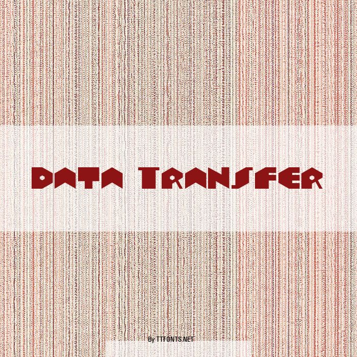 Data Transfer example